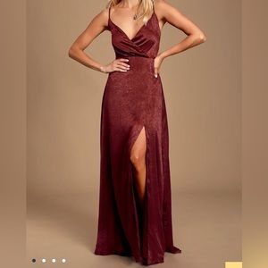 Lulus Burgundy Maxi Dress